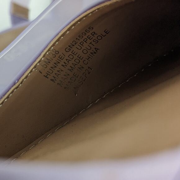 NWOT BCBGeneration Lavender Hunnie Vinyl Strap Stiletto Mule Size 7.5 - Picture 10 of 10